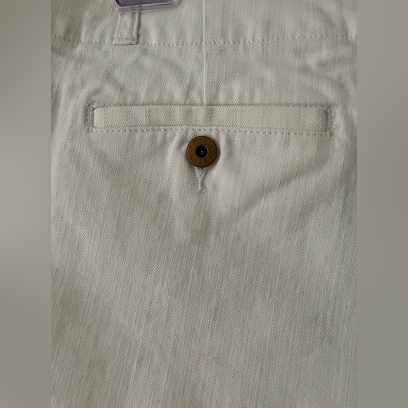 Women’s J.Crew White shorts with front & back pockets cotton Elastane size 10 - Picture 3 of 5